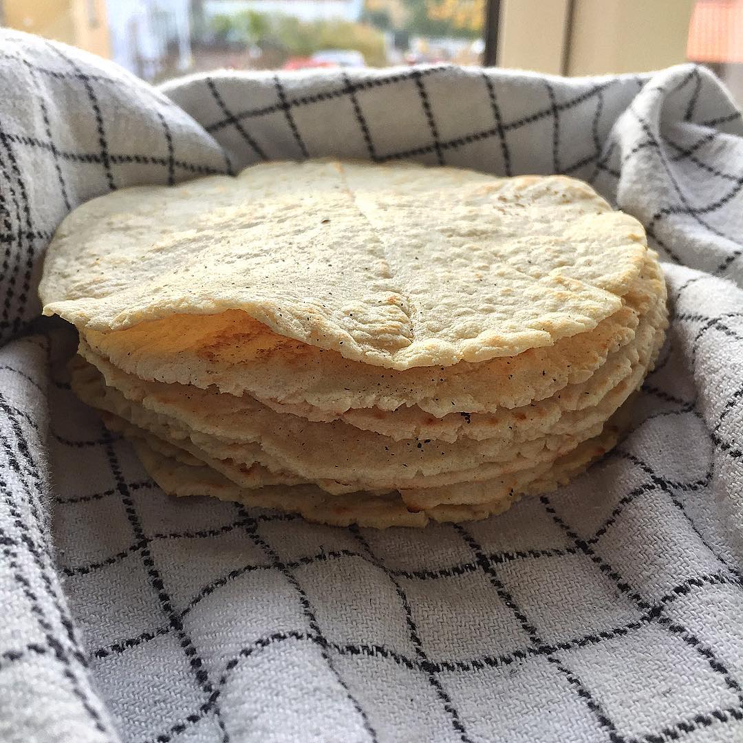 homemade corn tortillas