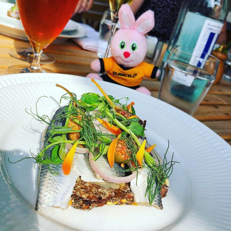 Smørrebrød with herring at Restaurant Frihavn